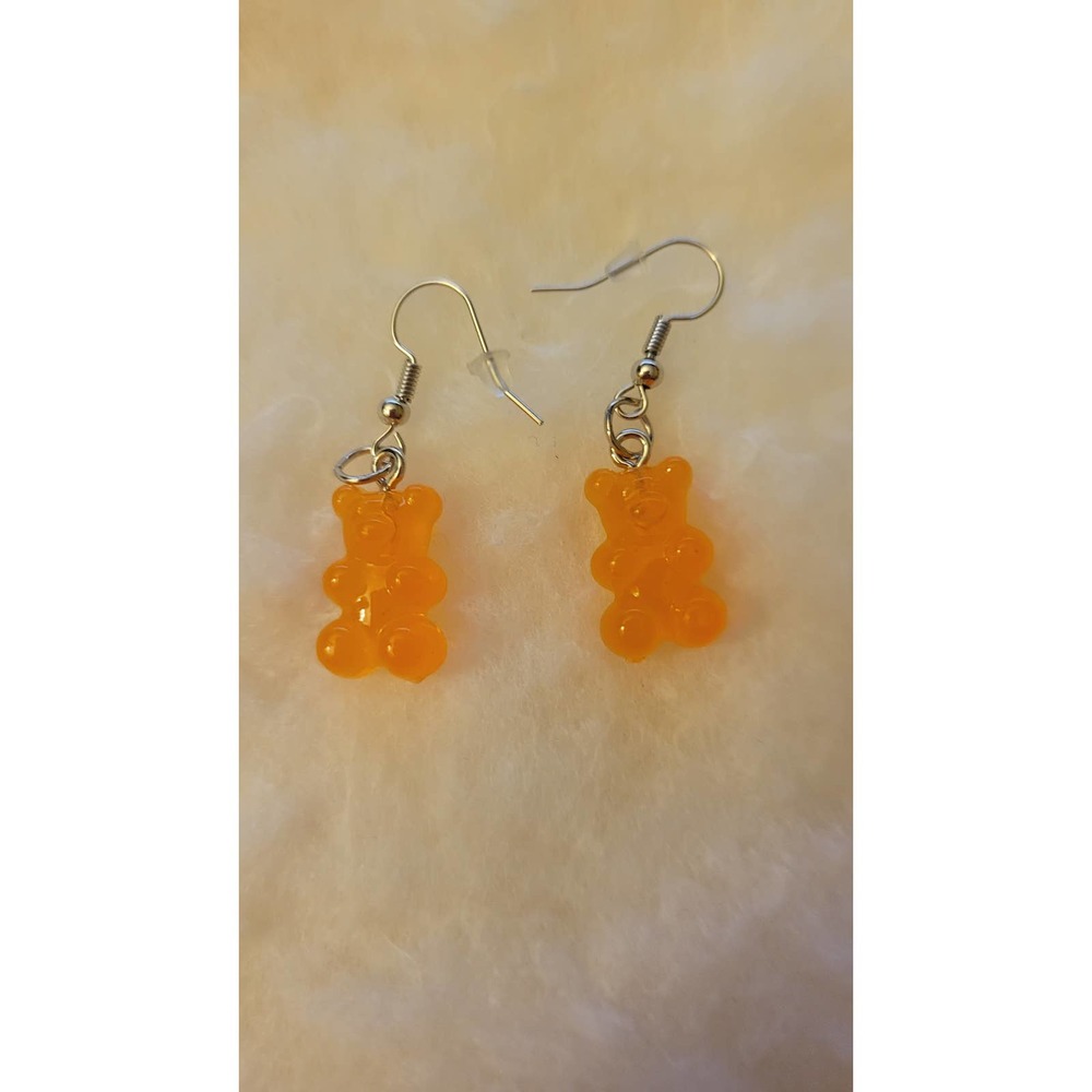 Orange Gummy Bear Earrings